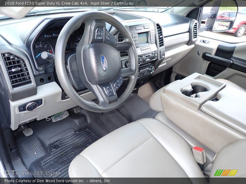 Ingot Silver / Earth Gray 2018 Ford F250 Super Duty XL Crew Cab 4x4