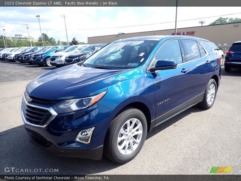 Pacific Blue Metallic / Jet Black 2020 Chevrolet Equinox LT AWD