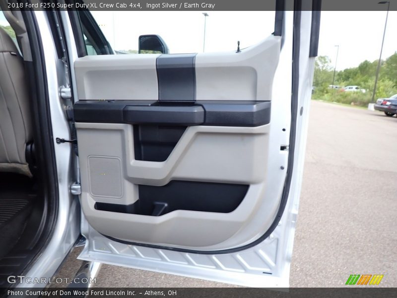Ingot Silver / Earth Gray 2018 Ford F250 Super Duty XL Crew Cab 4x4