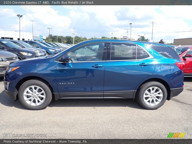 Pacific Blue Metallic / Jet Black 2020 Chevrolet Equinox LT AWD