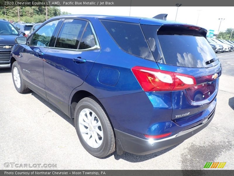 Pacific Blue Metallic / Jet Black 2020 Chevrolet Equinox LT AWD