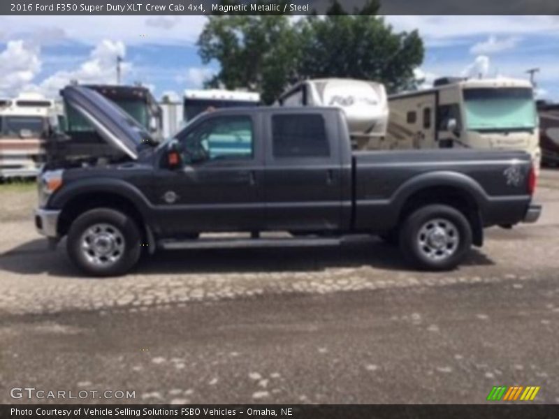 Magnetic Metallic / Steel 2016 Ford F350 Super Duty XLT Crew Cab 4x4
