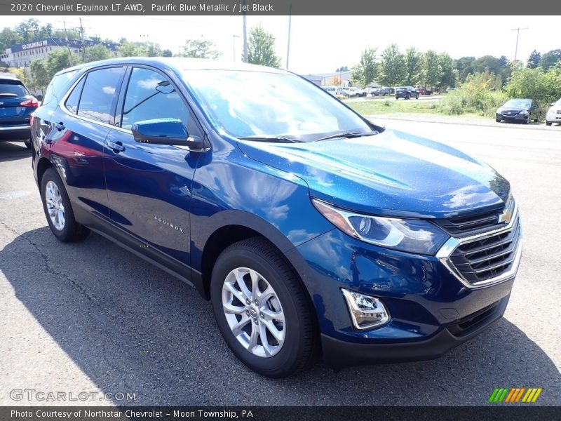 Pacific Blue Metallic / Jet Black 2020 Chevrolet Equinox LT AWD