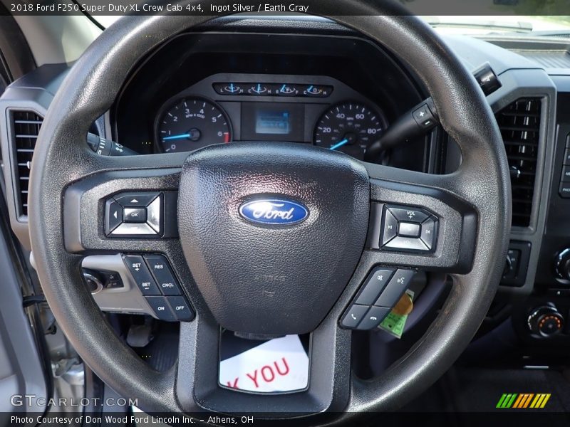 Ingot Silver / Earth Gray 2018 Ford F250 Super Duty XL Crew Cab 4x4