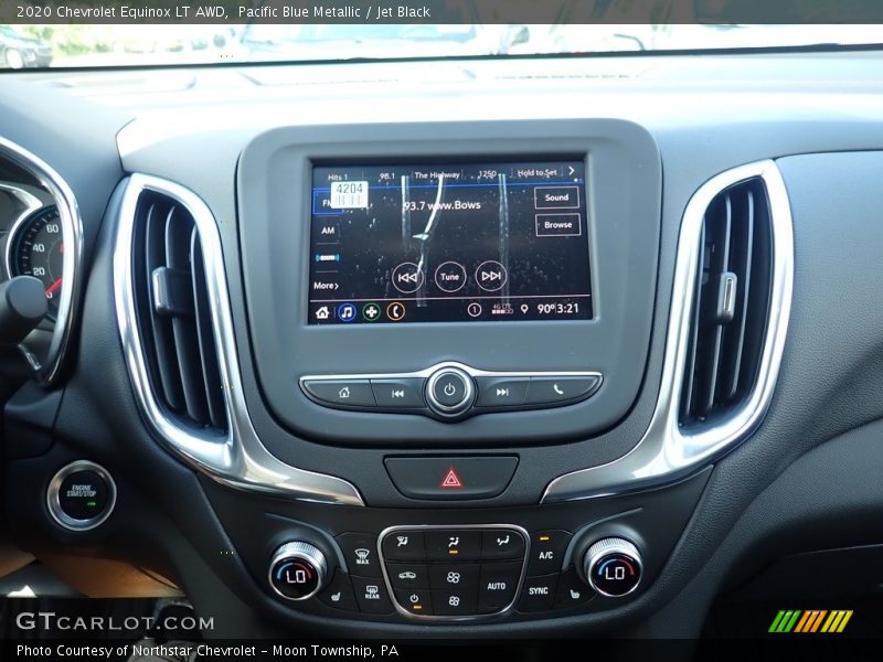 Pacific Blue Metallic / Jet Black 2020 Chevrolet Equinox LT AWD