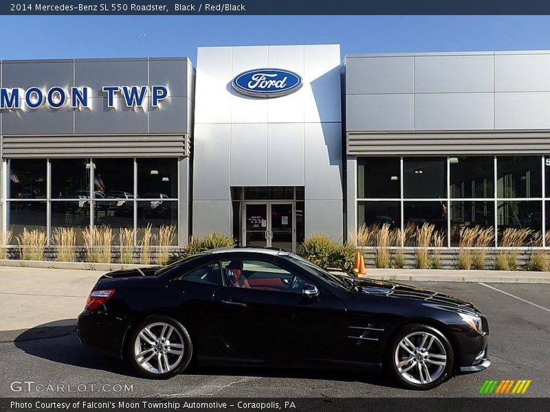 Black / Red/Black 2014 Mercedes-Benz SL 550 Roadster