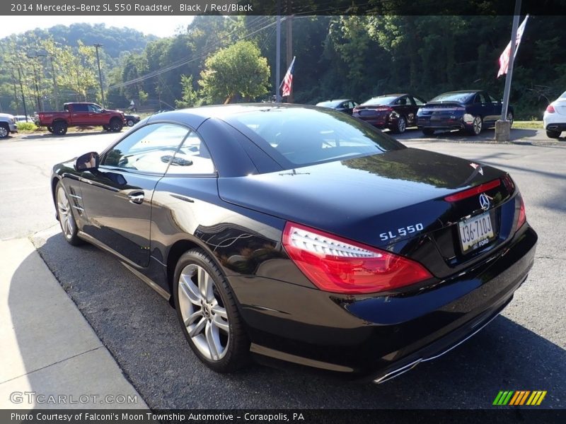 Black / Red/Black 2014 Mercedes-Benz SL 550 Roadster
