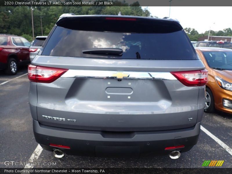 Satin Steel Metallic / Jet Black 2020 Chevrolet Traverse LT AWD