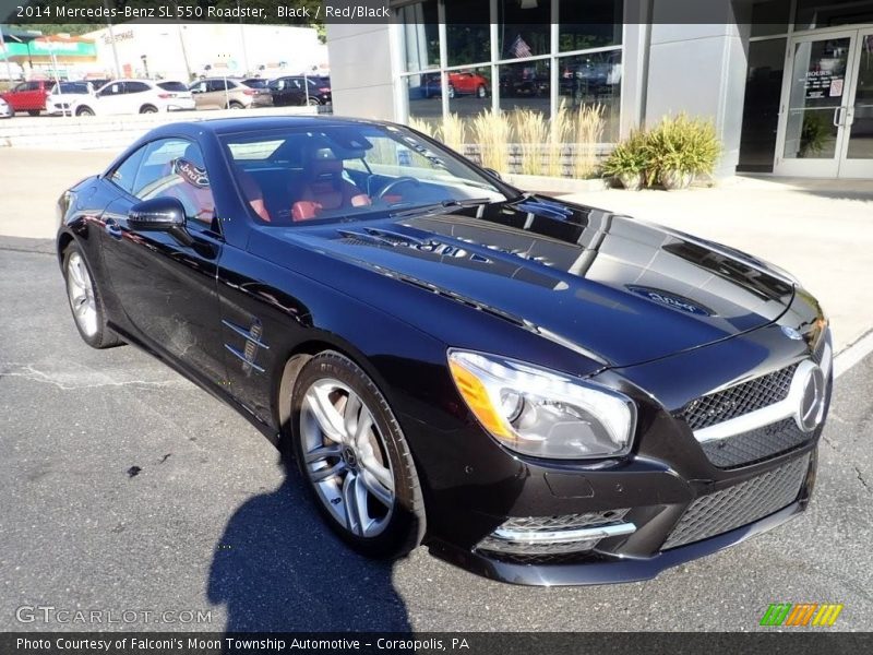 Black / Red/Black 2014 Mercedes-Benz SL 550 Roadster