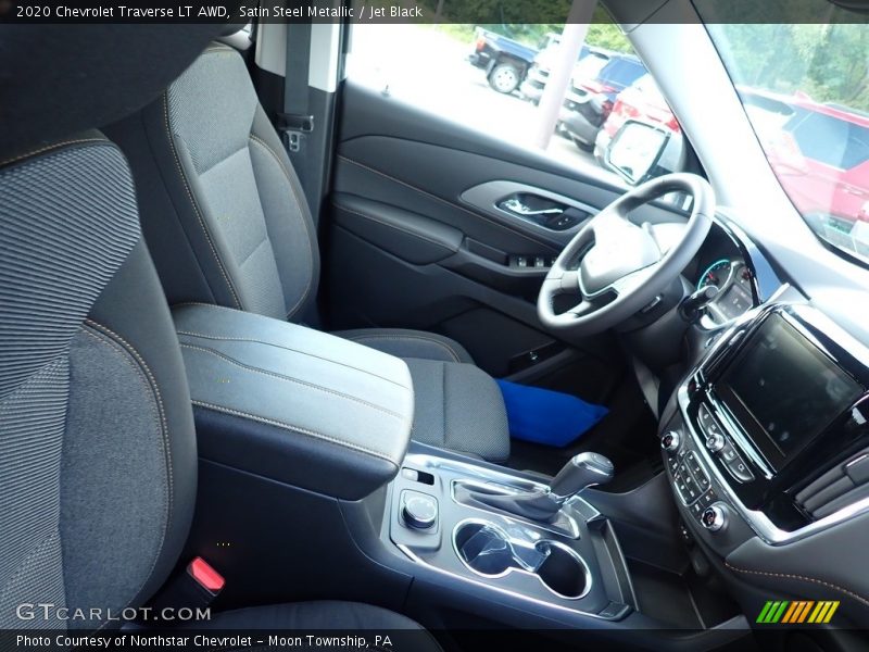 Satin Steel Metallic / Jet Black 2020 Chevrolet Traverse LT AWD