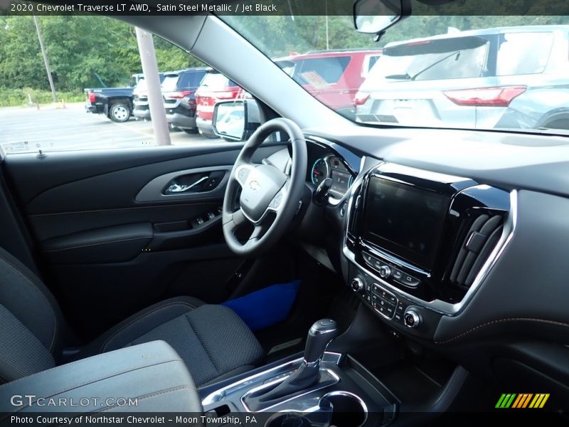 Satin Steel Metallic / Jet Black 2020 Chevrolet Traverse LT AWD