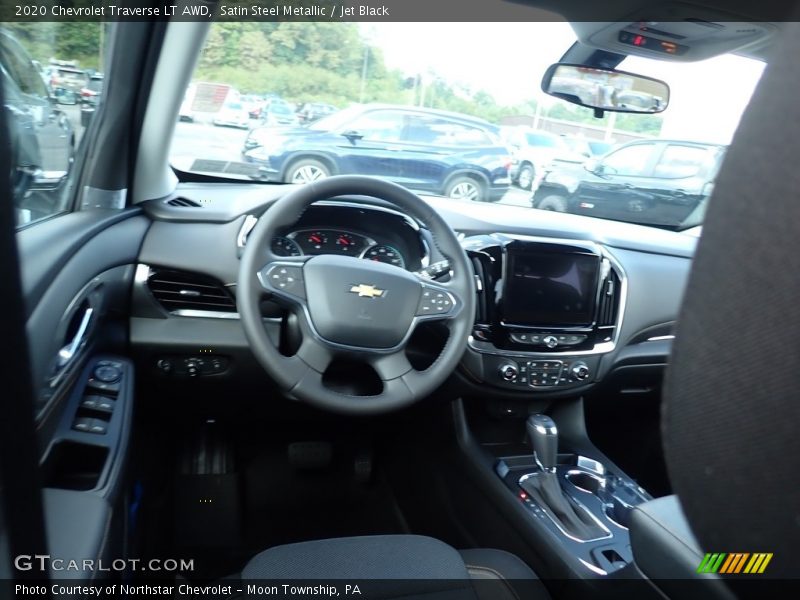 Satin Steel Metallic / Jet Black 2020 Chevrolet Traverse LT AWD