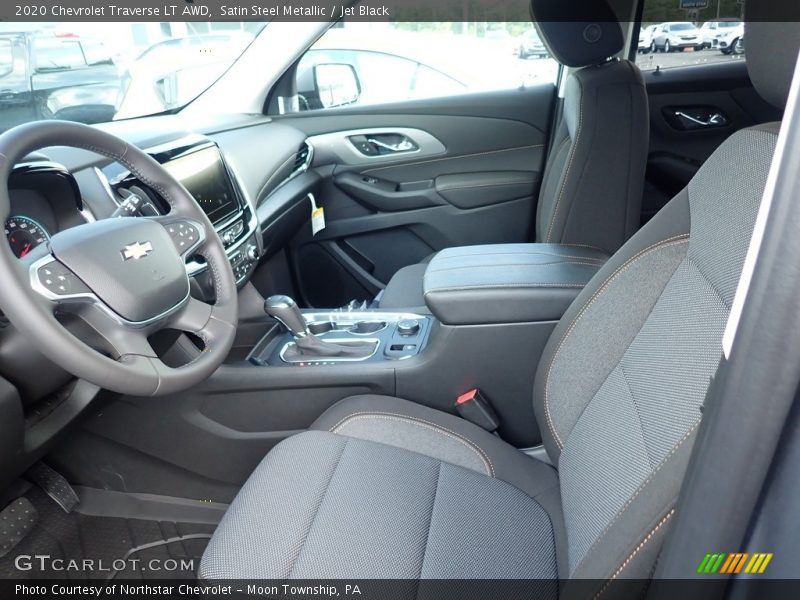 Satin Steel Metallic / Jet Black 2020 Chevrolet Traverse LT AWD