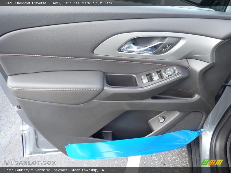 Satin Steel Metallic / Jet Black 2020 Chevrolet Traverse LT AWD