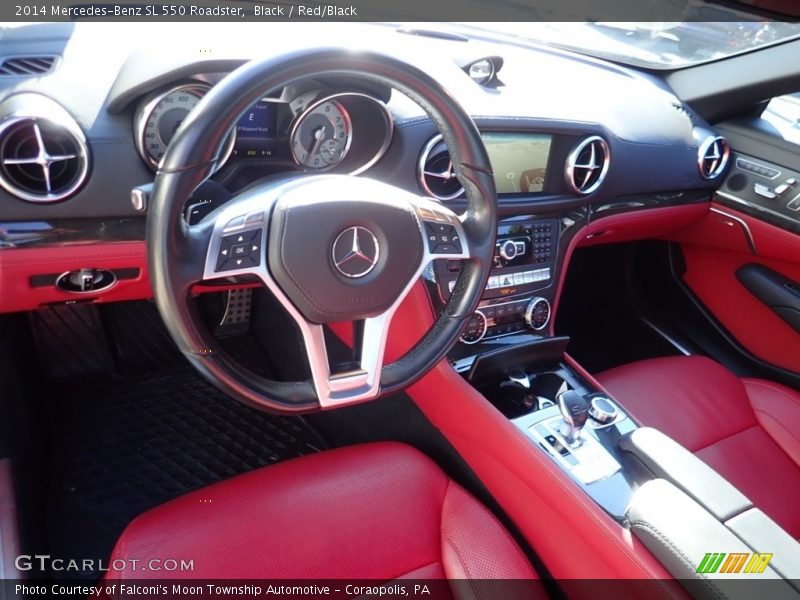 Black / Red/Black 2014 Mercedes-Benz SL 550 Roadster