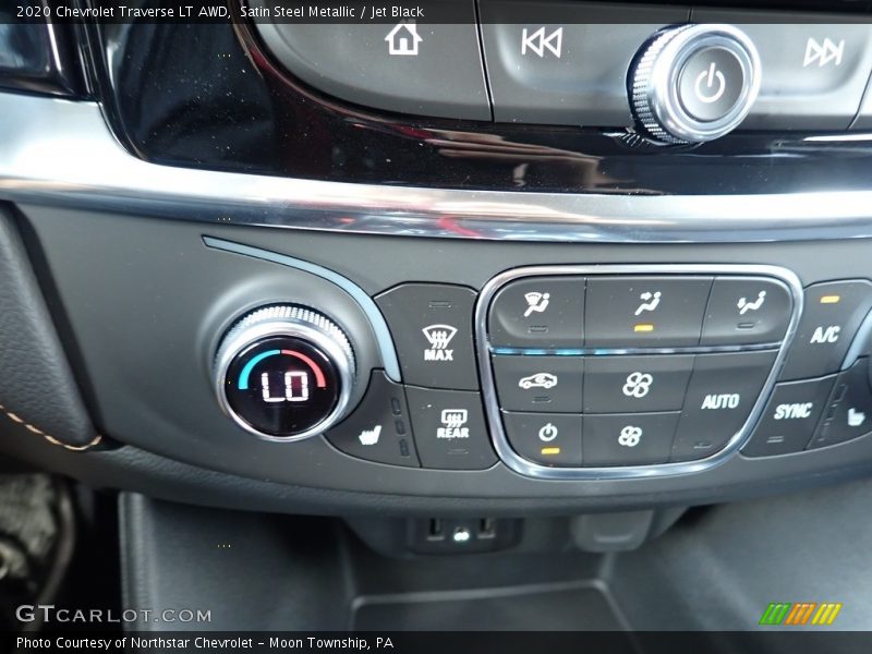 Satin Steel Metallic / Jet Black 2020 Chevrolet Traverse LT AWD