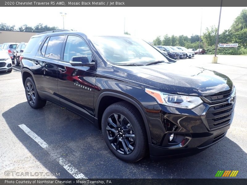 Mosaic Black Metallic / Jet Black 2020 Chevrolet Traverse RS AWD