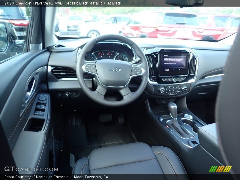 Mosaic Black Metallic / Jet Black 2020 Chevrolet Traverse RS AWD