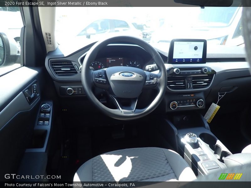 Ingot Silver Metallic / Ebony Black 2020 Ford Escape SE