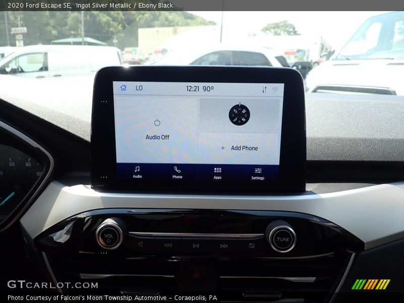 Ingot Silver Metallic / Ebony Black 2020 Ford Escape SE