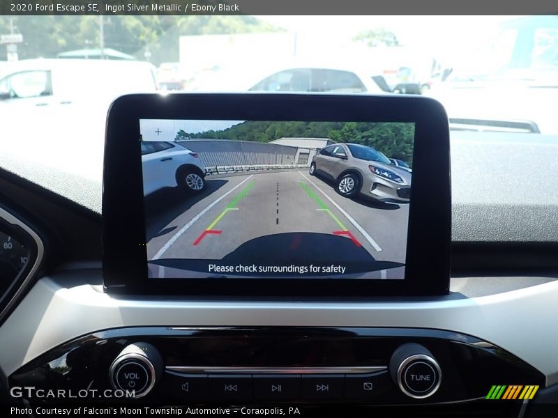 Ingot Silver Metallic / Ebony Black 2020 Ford Escape SE