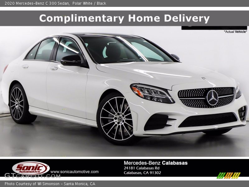 Polar White / Black 2020 Mercedes-Benz C 300 Sedan