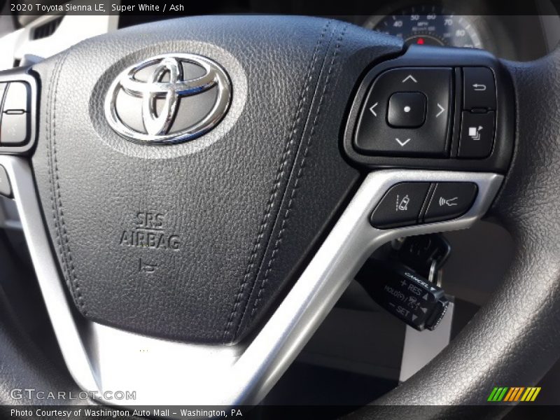 Super White / Ash 2020 Toyota Sienna LE