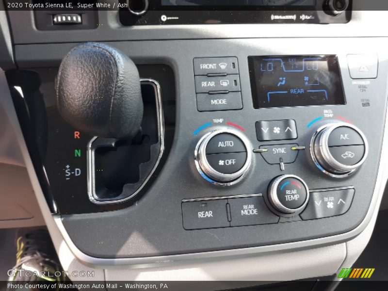 Super White / Ash 2020 Toyota Sienna LE