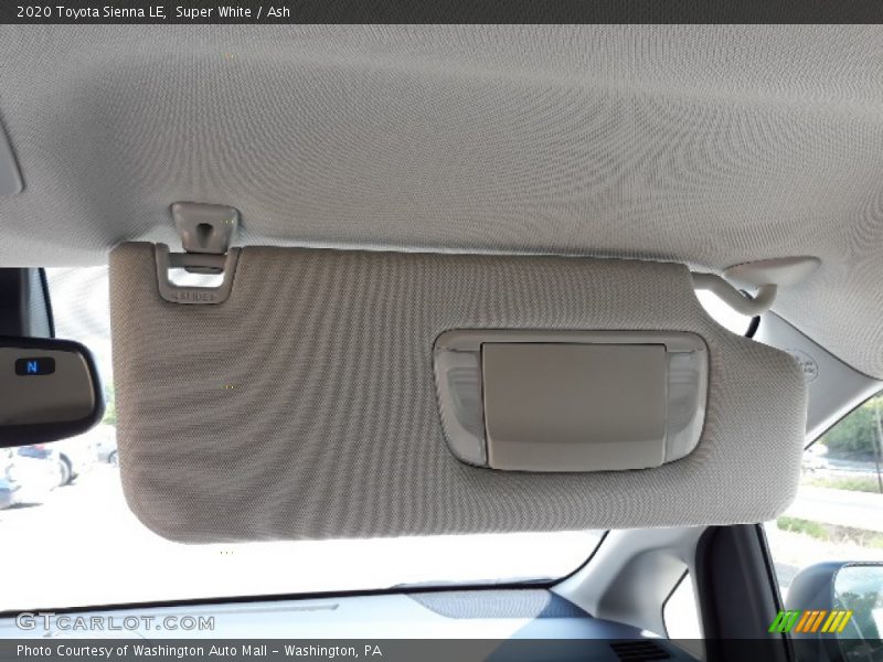 Super White / Ash 2020 Toyota Sienna LE