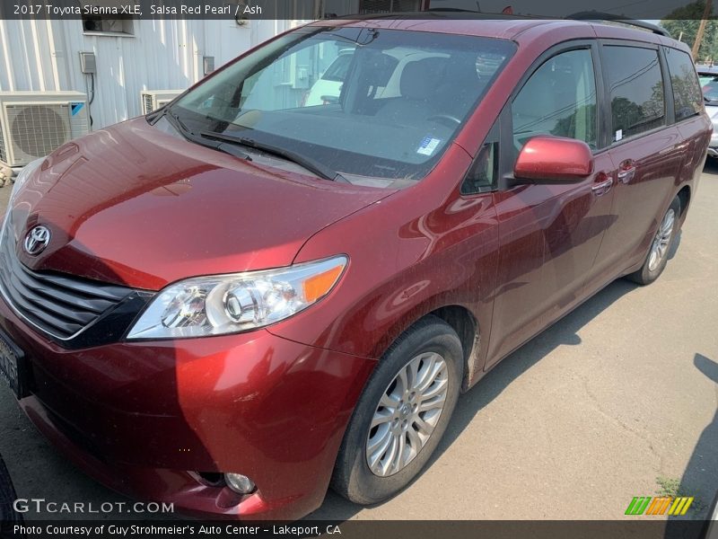 Salsa Red Pearl / Ash 2017 Toyota Sienna XLE
