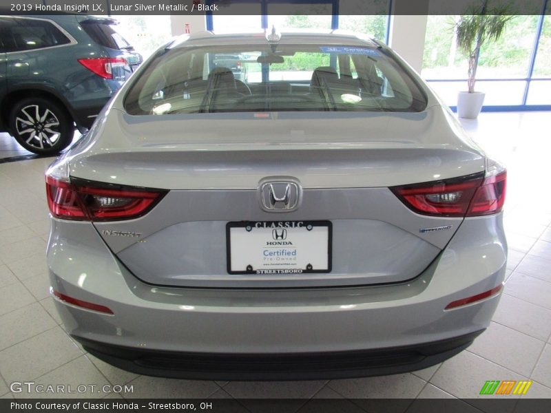 Lunar Silver Metallic / Black 2019 Honda Insight LX
