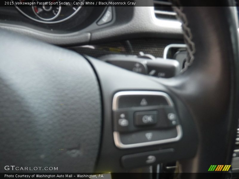Candy White / Black/Moonrock Gray 2015 Volkswagen Passat Sport Sedan