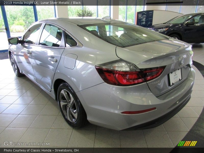 Lunar Silver Metallic / Black 2019 Honda Insight LX