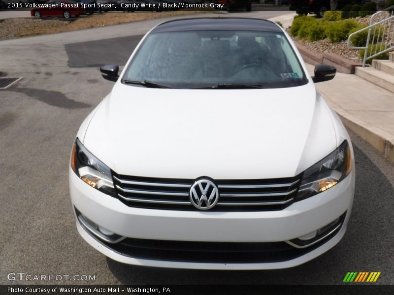 Candy White / Black/Moonrock Gray 2015 Volkswagen Passat Sport Sedan