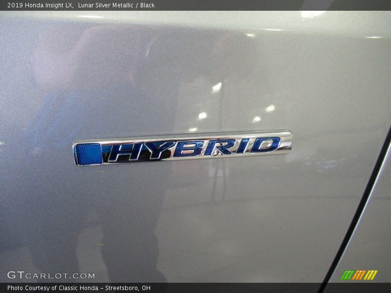 Lunar Silver Metallic / Black 2019 Honda Insight LX