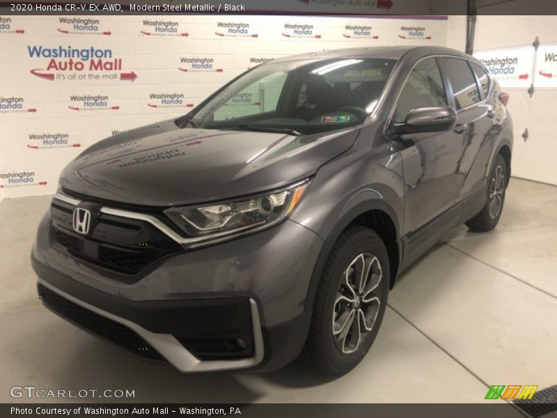 Modern Steel Metallic / Black 2020 Honda CR-V EX AWD