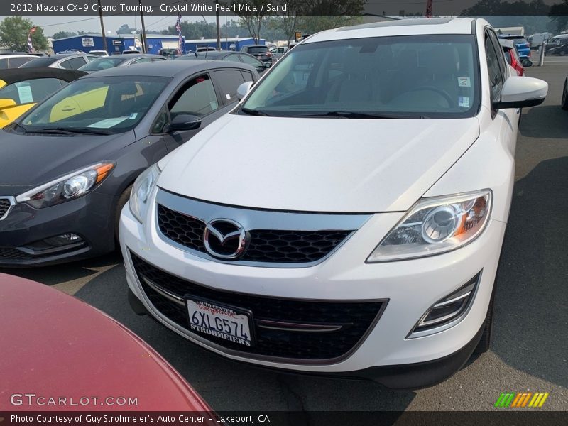 Crystal White Pearl Mica / Sand 2012 Mazda CX-9 Grand Touring