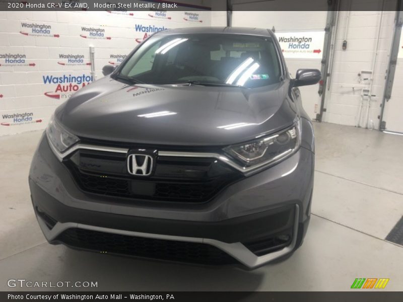 Modern Steel Metallic / Black 2020 Honda CR-V EX AWD