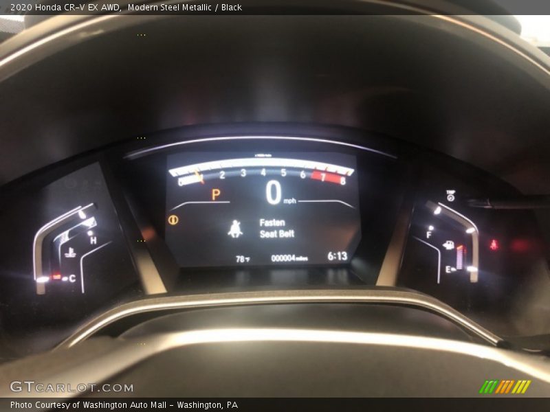 Modern Steel Metallic / Black 2020 Honda CR-V EX AWD