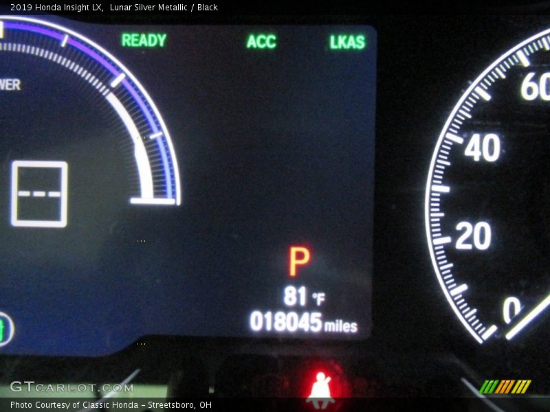 Lunar Silver Metallic / Black 2019 Honda Insight LX