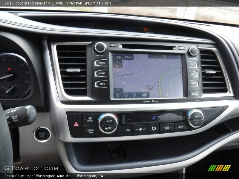 Predawn Gray Mica / Ash 2015 Toyota Highlander XLE AWD
