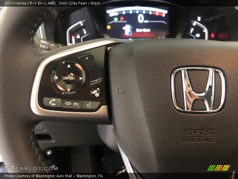 Sonic Gray Pearl / Black 2020 Honda CR-V EX-L AWD
