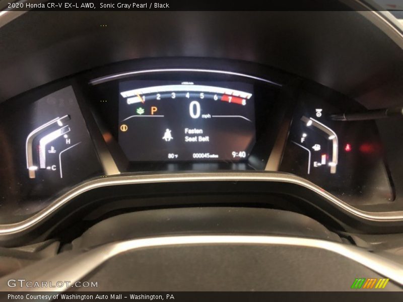 Sonic Gray Pearl / Black 2020 Honda CR-V EX-L AWD
