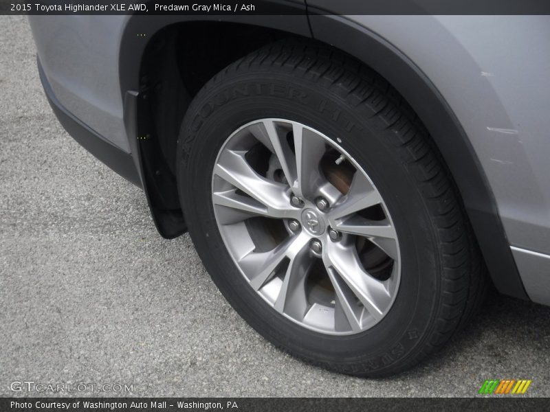 Predawn Gray Mica / Ash 2015 Toyota Highlander XLE AWD