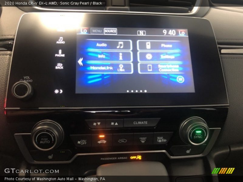 Sonic Gray Pearl / Black 2020 Honda CR-V EX-L AWD