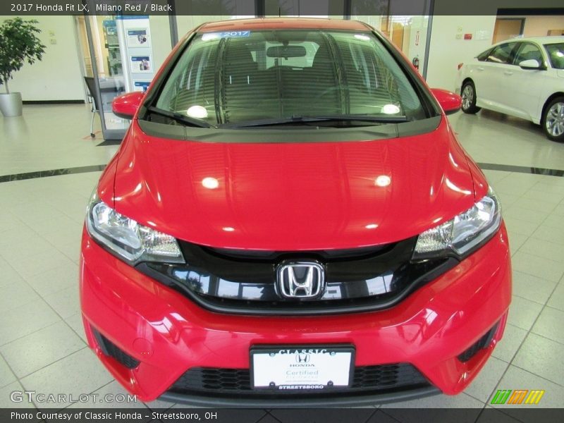 Milano Red / Black 2017 Honda Fit LX