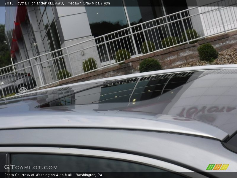 Predawn Gray Mica / Ash 2015 Toyota Highlander XLE AWD