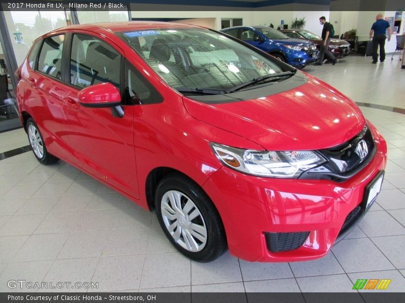 Milano Red / Black 2017 Honda Fit LX