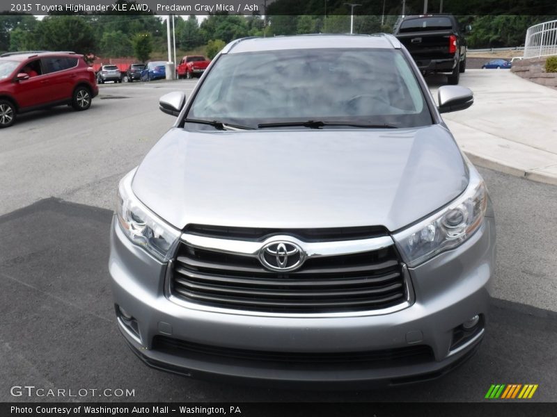 Predawn Gray Mica / Ash 2015 Toyota Highlander XLE AWD