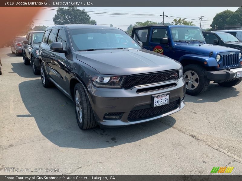 Destroyer Gray / Black 2019 Dodge Durango GT